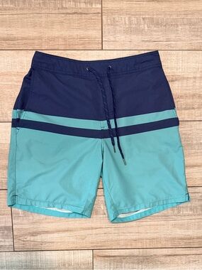 Fair Harbor Men's Anchor 8" Linerless Shorts - Blue Nautical Stripe - Size M